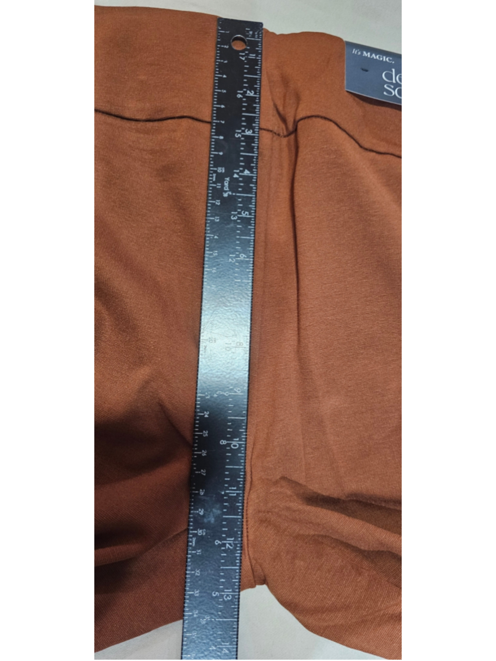 Women's Dear Scarlett Flare Pants Size XL Brown Rust - Picture 5 of 7